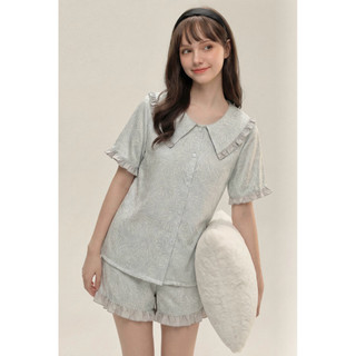 𝗛𝗮̀𝗻𝗴 𝗰𝗵𝗶́𝗻𝗵 𝗵𝗮̃𝗻𝗴 Bộ ngủ mặc nhà nữ Pyjama lụa in cao cấp O.N WORKSHOP