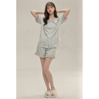 𝗛𝗮̀𝗻𝗴 𝗰𝗵𝗶́𝗻𝗵 𝗵𝗮̃𝗻𝗴 Bộ ngủ mặc nhà nữ Pyjama lụa in cao cấp O.N WORKSHOP