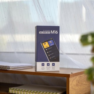 Máy phiên dịch ngôn ngữ 2 chiều không cần mạng M16 - Dịch 148 ngôn ngữ, dịch văn bản, giọng nói