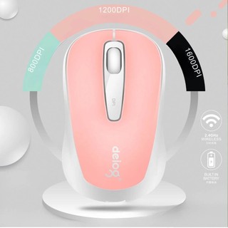 Chuột không dây Wireless 2.4G Deiog Q2 DPI 1600 thiết kế nhỏ gọn - bản slient chống ồn
