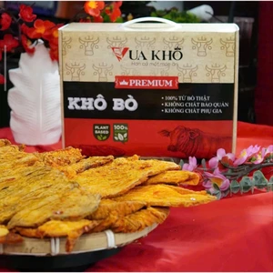 KHÔ BÒ MIẾNG TO LOAI THƯỢNG HẠNG KHỐI LƯỢNG TỊNH 500G LÀM QUÀ BIẾU TẶNG Ý NGHĨA