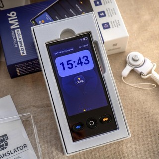 Máy phiên dịch ngôn ngữ 2 chiều không cần mạng M16 - Dịch 148 ngôn ngữ, dịch văn bản, giọng nói