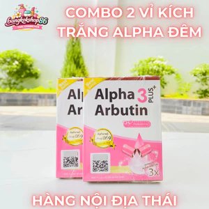 Combo 2 Vỉ Viên Mix Dưỡng Thể Alpha Arbutin Thái Lan – Dạng Viên Trộn Kem Body Ban Đêm