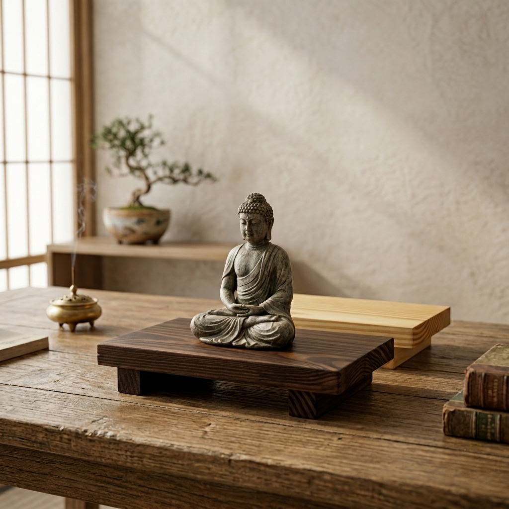 Đôn Gỗ Kê Tượng - Ghế Gỗ Decor Trang Trí, Gỗ Tự Nhiên Cao Cấp (25x15x5cm)