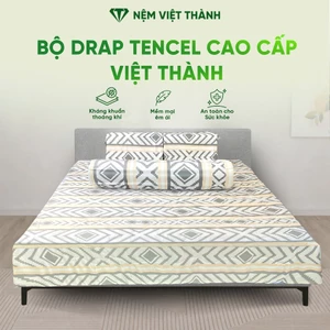 Drap Tencel 80s Việt Thành cao cấp, chất liệu từ sợi Cellulose thoáng, LƯU Ý HỌA TIẾT NGẪU NHIÊN.