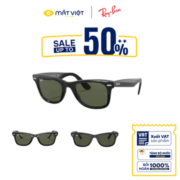 Kính Mát Unisex RAYBAN 0RB2140F, Kính Mát Acetate, Kính Mát Vuông, Kính Mát Thời Trang, Mắt Kính Chính Hãng Mắt Việt