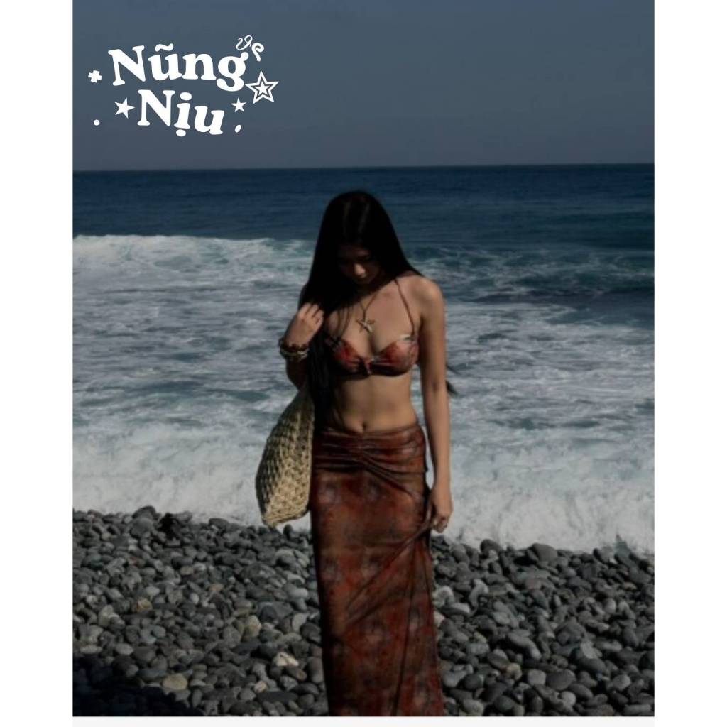 [ORDER 7-11 NGÀY] Bikini Cao Cấp 3 Món Đính Hạt, Outfit Đi Biển Nổi Bật (có ảnh thật)