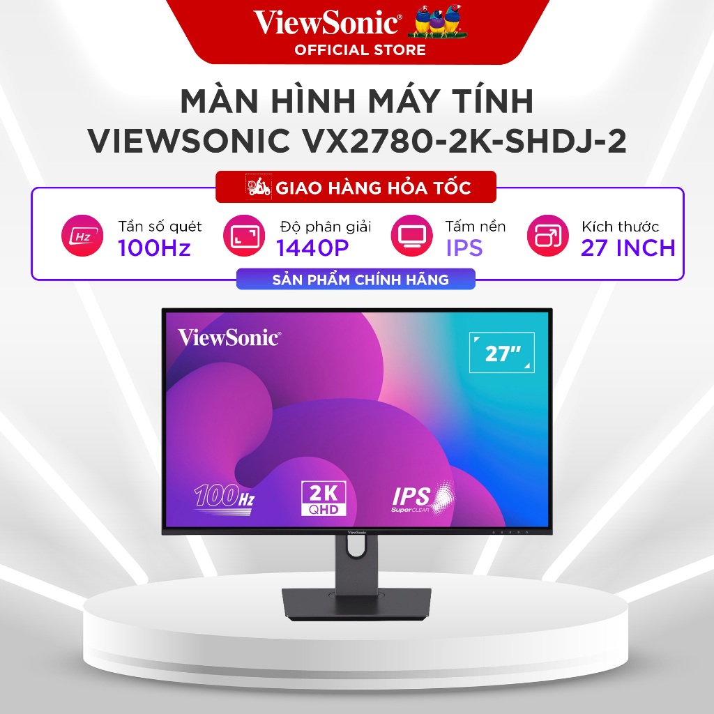Màn hình ViewSonic VX2780-2K-SHDJ-2 (27INCH/QHD/IPS/100HZ/4MS