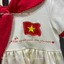 Váy cờ đỏ sao vàng tổ quốc cotton 4c co dãn hút mồ hôi váy bé gái 30/4 2/9 VN meomeo_kids