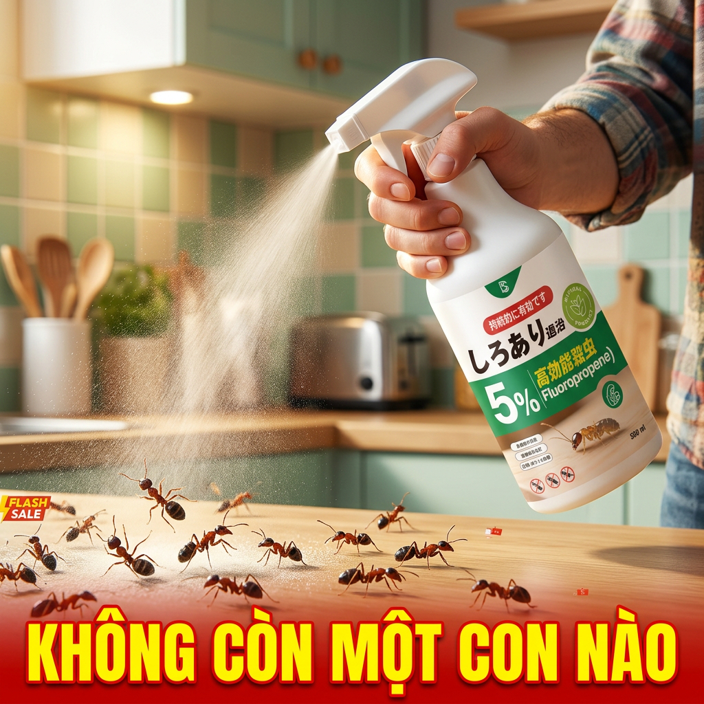 🌟 Xịt diệt kiến 500ml – Khuyến mãi mua 2 tặng 1, diệt sạch kiến, tiện lợi & dễ sử dụng 🐜