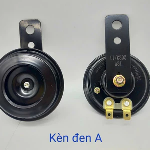 Còi/ Kèn sắt đen 12v kêu to đanh lắp xe máy - xe đạp điện
