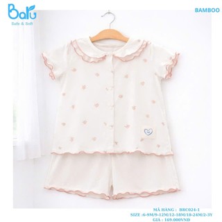 Bộ cài giữa bé gái cổ bèo BRC024-1