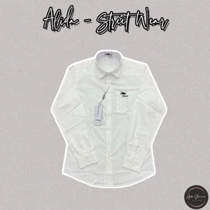 ⚡️[Hight Quality] Áo Sơ Mi Nam Nữ D100 Of Tear White Shirts - Điểm Nhấn Chữ Thêu Nhỏ Cao Cấp Sang Trọng