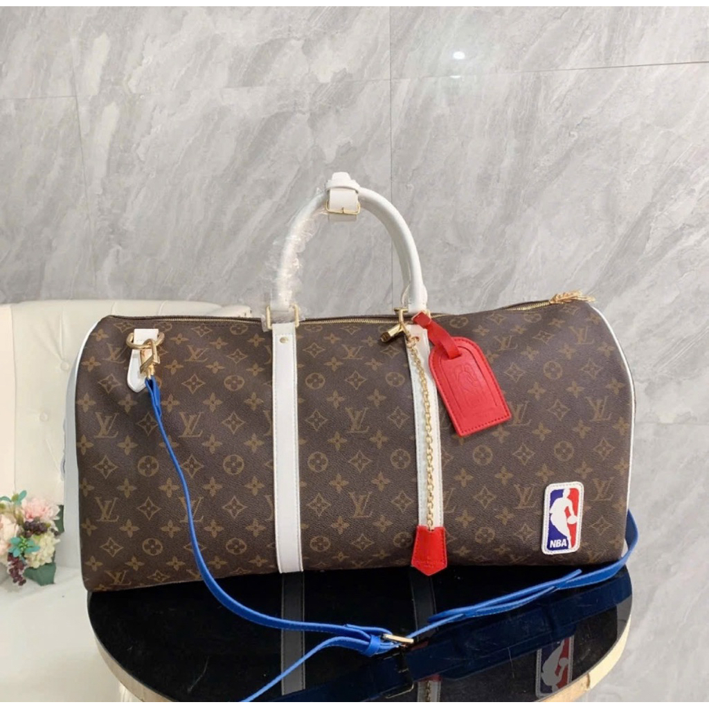 ⚡️[Hight Quality] Túi Trống Du Lịch \/ X 1BA Brown And White - Điểm Nhấn Tag Phối Màu Cao Cấp Tiện Dụng Loại 1