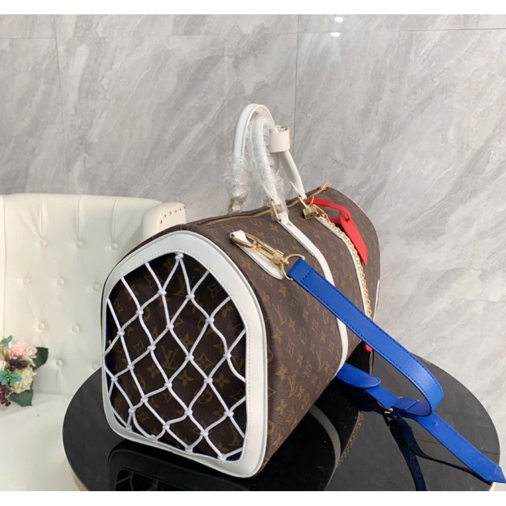⚡️[Hight Quality] Túi Trống Du Lịch \/ X 1BA Brown And White - Điểm Nhấn Tag Phối Màu Cao Cấp Tiện Dụng Loại 1