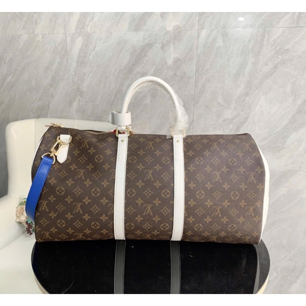 ⚡️[Hight Quality] Túi Trống Du Lịch \/ X 1BA Brown And White - Điểm Nhấn Tag Phối Màu Cao Cấp Tiện Dụng Loại 1