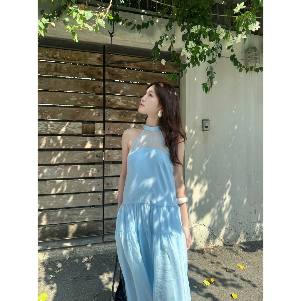 Đầm Nữ BROSKI DRESS Cổ Yếm Form Dài Đi Biển Mùa Hè SECODEE