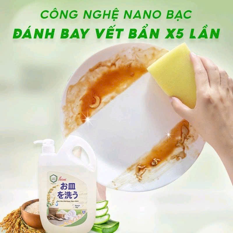 [ECG] NƯỚC RỬA CHÉN NANO FAIXAI 2.2L