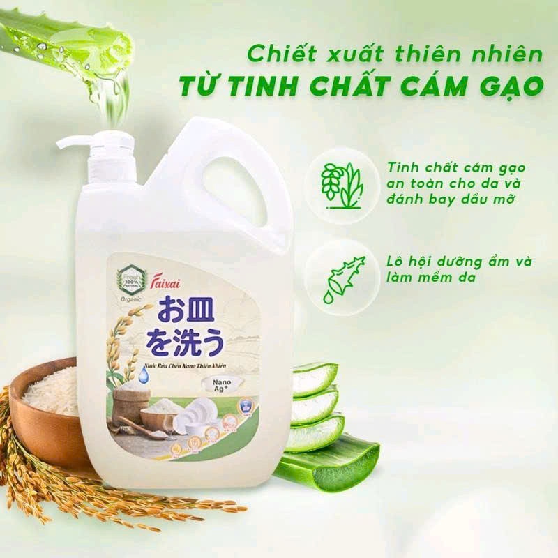 [ECG] NƯỚC RỬA CHÉN NANO FAIXAI 2.2L