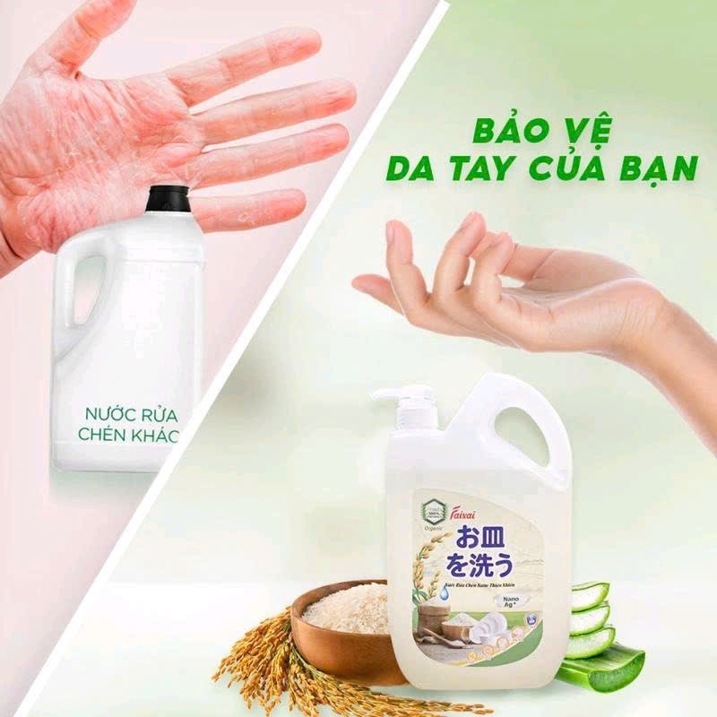 [ECG] NƯỚC RỬA CHÉN NANO FAIXAI 2.2L