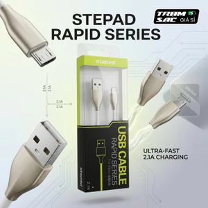 Dây Sạc Micro USB 1M - Dòng Rapid Series 2.1A Sạc Nhanh, Siêu Bền