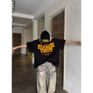 Áo Thun Local Brand "Only Members" Áo Thun Boxy Form Rộng Unisex 250Gsm Cotton Street Style