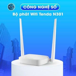 Bộ Phát Sóng Wifi Tenda N301 Chuẩn N 300Mbps- Chính Hãng 100%