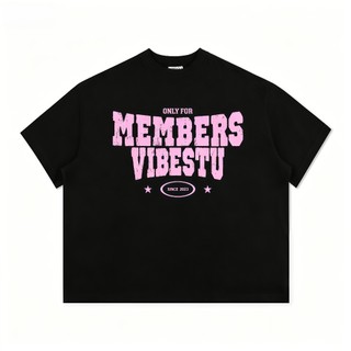 Áo Thun Local Brand "Only Members" Áo Thun Boxy Form Rộng Unisex 250Gsm Cotton Street Style