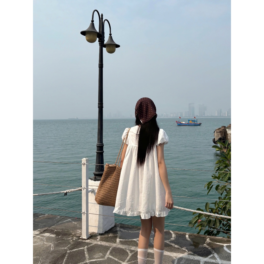 Đầm Nữ PORSAT DRESS Babydoll Tay Phồng Xinh Xắn SECODEE