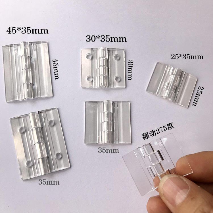 Combo 8 bản lề mica trong suốt BEDO - Gắn cửa hộp mica, hòm thư, hòm phiếu, cửa mica nhỏ gọn bền đẹp