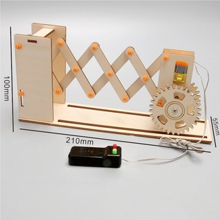 Đồ chơi stem - Mô hình Cửa cổng xếp điện, Đồ chơi sáng tạo steam, giáo dục sáng tạo an toàn cho Bé