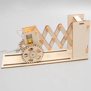 Đồ chơi stem - Mô hình Cửa cổng xếp điện, Đồ chơi sáng tạo steam, giáo dục sáng tạo an toàn cho Bé