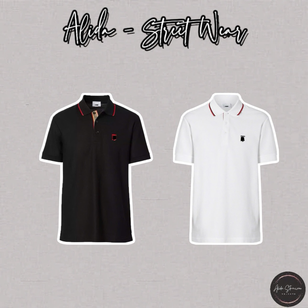 ⚡️[Hight Quality] Áo Polo Nam Nữ Bu1 Co11a Shirts - Điểm Nhấn Kẻ Viền Đỏ Phối Chữ Thêu Cao Cấp Sang Trọng Loại 1