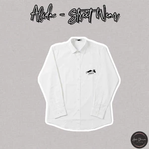⚡️[Hight Quality] Áo Sơ Mi Trắng Nam D100 And 1957 Shirts - Điểm Nhấn Chữ Thêu Nhỏ Cao Cấp Đơn Giản Thanh Lịch