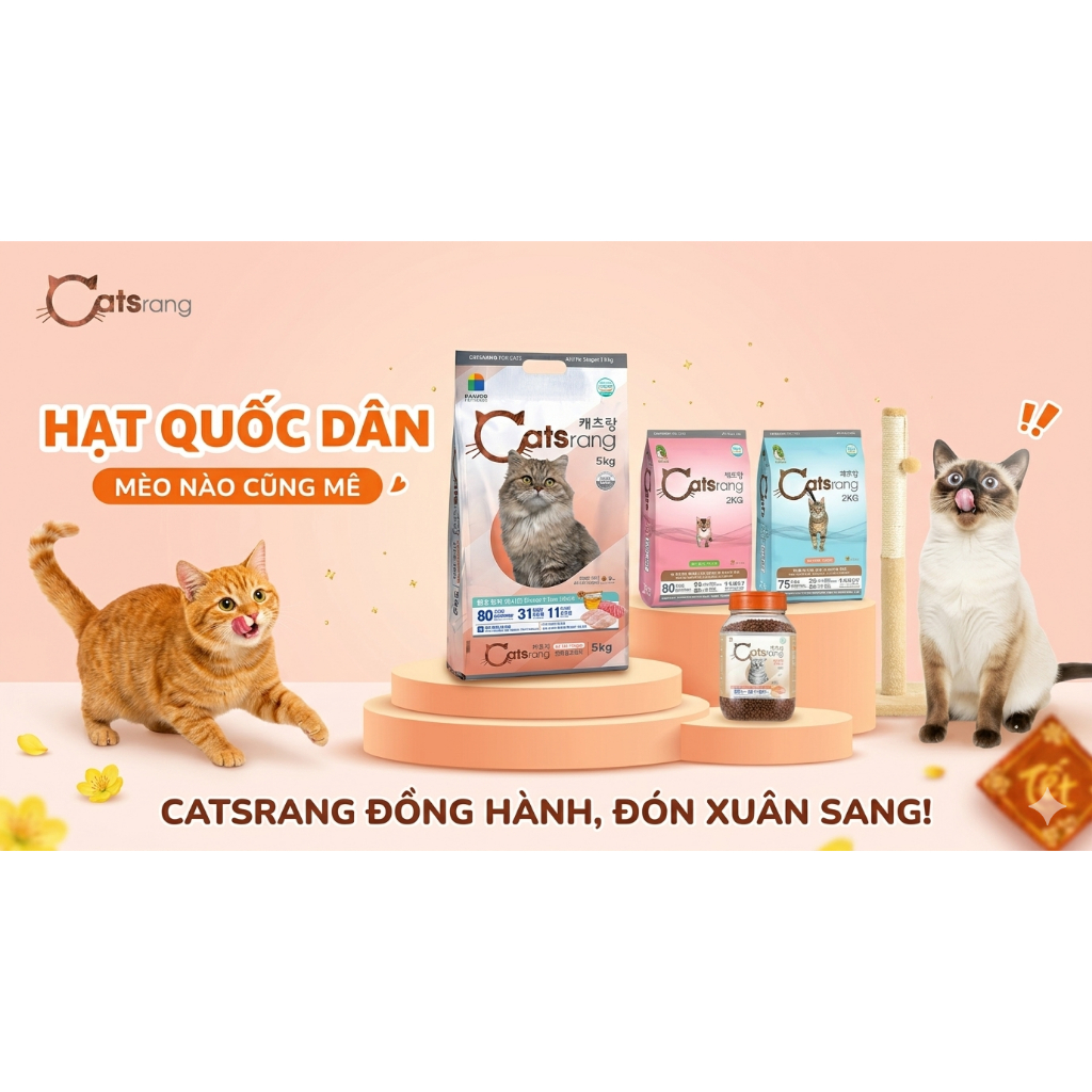 CATSRANG KITTEN - Thức ăn hạt Cho Mèo Nhỏ Catsrang nhập khẩu Hàn Quốc