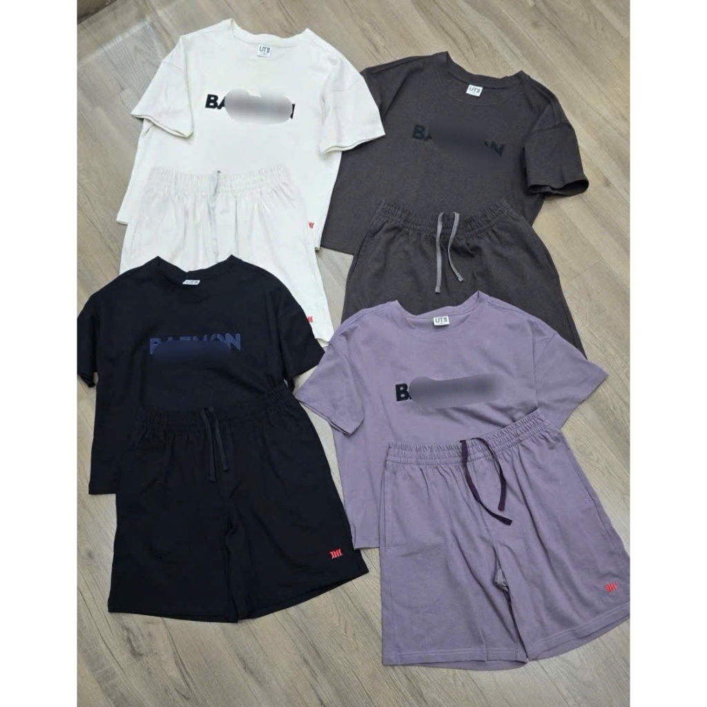 Bộ Cộc Cotton Nữ - Kiểu Dáng Basic, Chữ Thêu Nổi - Mặc Ở Nhà Hay Đi Chơi Đều Đẹp