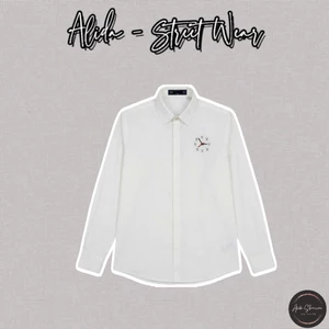 ⚡️[Hight Quality] Áo Sơ Mi Trắng \/ Nam Nữ White And Shirts - Điểm Nhấn Kim Đồng Hồ Cao Cấp Loại 1
