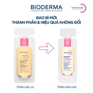 [QUÀ TẶNG KHÔNG BÁN] Dầu tẩy trang & làm sạch Bioderma Sensibio Micellar cleansing oil - 5ml
