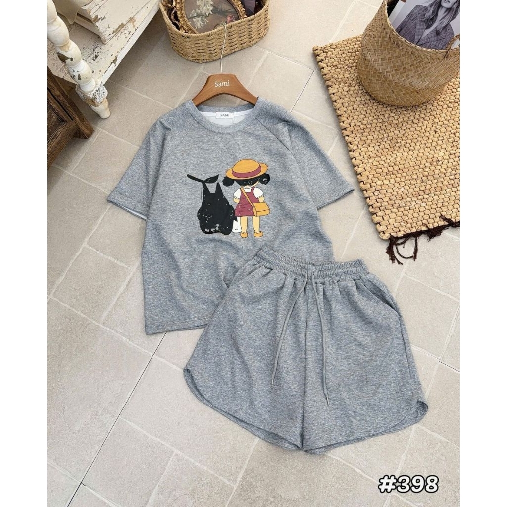 [𝑯𝒂 𝑨𝒏𝒉] Bộ Cộc Phông Cô Gái QCL1: 50-58kg