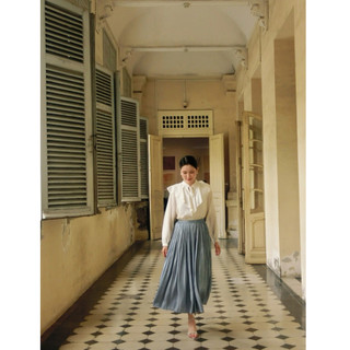 [HOẢ TỐC] Chân Váy Lụa Satin Dáng Suông Xếp Ly Mềm Mại Lưng Thun Thanh Lịch | Satin Skirt Premium