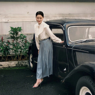 [HOẢ TỐC] Chân Váy Lụa Satin Dáng Suông Xếp Ly Mềm Mại Lưng Thun Thanh Lịch | Satin Skirt Premium