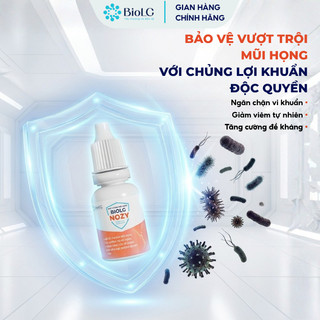 [Quà Tặng] Dung Dịch Nhỏ Mũi Vi Sinh BioLG Nozy Nhỏ Mũi Giảm Ngứa Nghẹt Mũi An Toàn Cho Trẻ Hộp 5 Lọ
