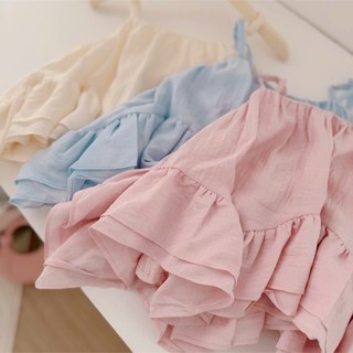 Áo hè trẻ em, Áo 2 dây dáng xoè bé gái nhiều màu 9-25kg A578 Tiểu Yến KID