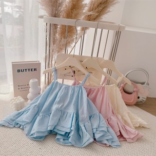 Áo hè trẻ em, Áo 2 dây dáng xoè bé gái nhiều màu 9-25kg A578 Tiểu Yến KID