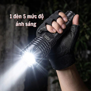Đèn pin LED đa năng, sạc Type-C, có đèn bên tiện lợi, siêu sáng dùng cho cắm trại, sửa chữa, mất điện