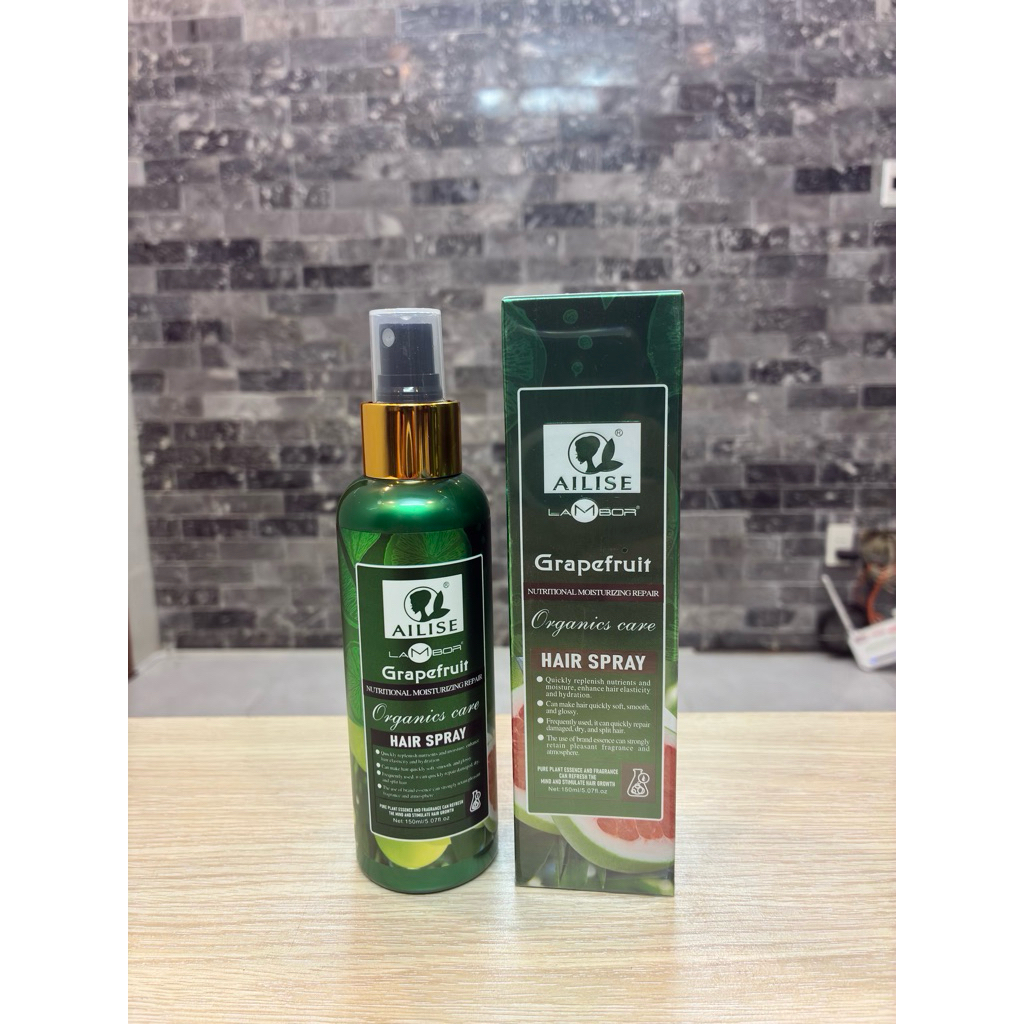 Xịt dưỡng Bưởi kích thích mọc tóc AILISE Hair Spray150ml Kích Thích Mọc Tóc Nhanh Ngăn rụng tức thời