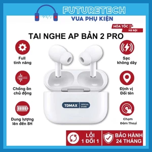 Tai Nghe Bluetooth AIPro 2 Fullbox Đầy Đủ Chức Năng Định Vị Đổi Tên Bảo Hành 6 tháng tặng kèm vỏ bọc