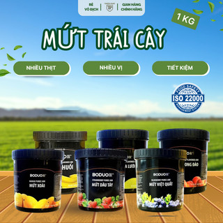 Mứt trái cây Bodou nhiều vị, thịt hoa quả nhiều, pha nước hoa quả, làm bánh