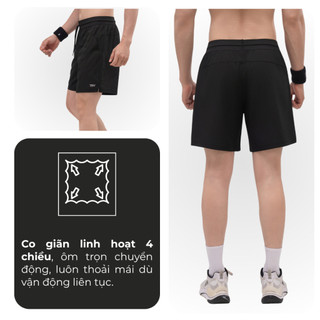 Quần Shorts Thể Thao Nam VELOSAR RSP-61401 – Nhẹ, Nhanh Khô, Co Giãn, Thoáng Mát