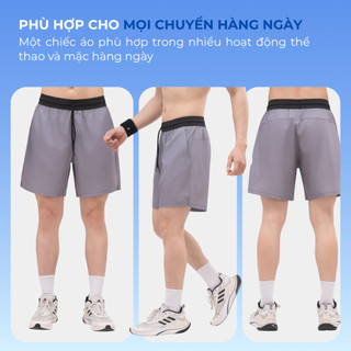 Quần Shorts Thể Thao Nam VELOSAR RSP-61401 – Nhẹ, Nhanh Khô, Co Giãn, Thoáng Mát